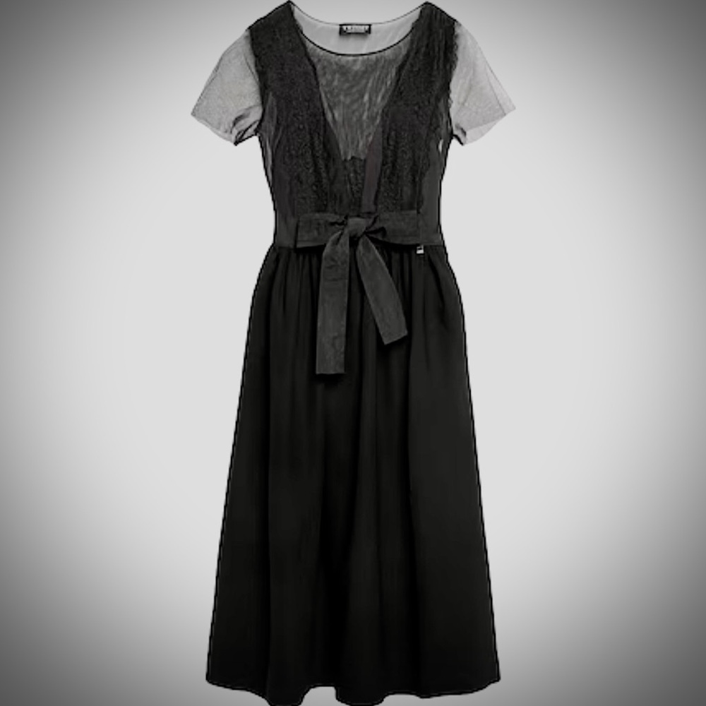 Twin set dress new with tags. Black lace.